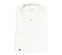 ETON Smokinghemd Herren Regular Fit Umschlagmanschetten Baumwolle weiß, 45