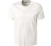 ETON Slim Fit T-Shirt Rundhals weiss, Einfarbig