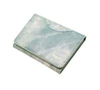 ETRES Smart Wallet Herren Damen - Magnetische Brieftasche mit RFID-Kartenfächern, Jeans-Design, kompatibel mit MagSafe, Slim und kompakt, Hellblau