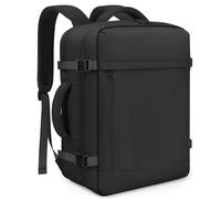 ETRONIK Ryanair Handgepäck Rucksack 40x30x20 Flugzeug Wasserabweisend 24L | 15,6 Zoll Laptop Rucksack Handgepäck Flugzeug, Reiserucksack Herren Damen, Handgepäck Koffer Tasche für Eurowings, Schwarz