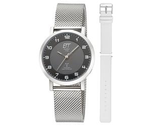 ETT Eco Tech Time Damen Funk-Solaruhr Atacama Edelstahl mit 2 Bändern ELS-11625-22MS