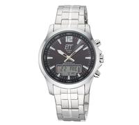 ETT Eco Tech Time EGA-11715-21M Funk-Solar Herrenuhr Professional Worldtimer Schwarz