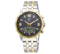 ETT Eco Tech Time EGS-11553-21M Funk-Solar Herrenuhr Professional Bicolor