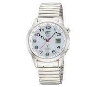 ETT Eco Tech Time EGS-11711-12Z Funk-Solar Herren-Armbanduhr Gobi mit Zugband Weiß