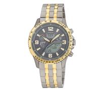 ETT Eco Tech Time EGT-11722-52M Herrenuhr Funk-Solar Professional Worldtimer Zweifarbig