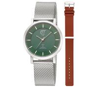 ETT Eco Tech Time ELS-11618-81MS Funk-Solar Damenuhr Atacama Edelstahl mit 2 Bändern