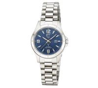 Funkuhr ETT "Goby Lady" Armbanduhren silberfarben, blau Damen (98271543-0) silberfarben, blau