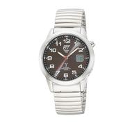 ETT Eco Tech Time Funk Solar Herren Uhr Analog mit digitalem Datum mit Edelstahl Zugband EGS-11712-22Z