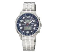 ETT Eco Tech Time EGS-11733-32M Funk-Solar Herrenuhr Hunter II Stahl/Blau