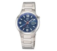 ETT Eco Tech Time Funk-Solar Herrenuhr Everest Gents Titan/Blau EGT-11709-32M