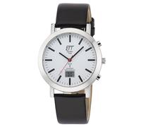 ETT Eco Tech Time Funk-Solar Herrenuhr Station Watch mit Lederband EGS-11577-11L