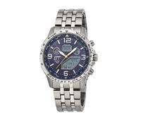 ETT Eco Tech Time EGT-11575-31M Funk-Solar Herrenuhr Professional Worldtimer Titan/Blau