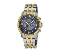 ETT Eco Tech Time Funk Solar Weltzeit Herren Uhr Chronograph mit Titan Armband EGT-11576-31M