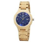 ETT Eco Tech Time Solar Herren Uhr Analog mit Holz Armband EGW-12127-32SET
