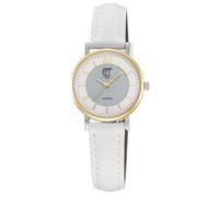 ETT Eco Tech Time Solaruhr für Damen mit Lederband Weiß ELS-12163-41L