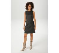 Etuikleid ANISTON CASUAL, Damen, Gr. 44, N-Gr, grau (anthrazit, meliert, hellgrau), Jersey, Obermaterial: 75% Polyester, 25% Viskose, Jacquardmuster, Nadelstreifen, gemustert, figurumspielend kniefrei