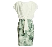 SWING - Etuikleid aus floral bedrucktem Scuba und Satin Top deep slate / multi - Gr. - 46