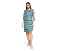 Etuikleid BETTY BARCLAY "Damen mit 3/4 Arm", Damen, Gr. 48, Normalgrößen, blau, grün, Obermaterial: 100% Polyester. Futter: 100% Polyester, festlich, ausgestellt kurz, U-Boot-Ausschnitt, Kleider Etuik