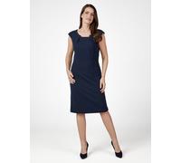 Etuikleid "Hermann Lange Kleid", Damen, Gr. 52, Normalgrößen, blau (marine), 96% Polyester, 4% Elasthan, SELECT BY HERMANN LANGE, Kleider Etuikleid (60409137-52) marine