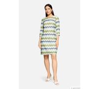 Etuikleid mit 3/4 Arm Green/Blue 36