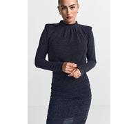 Etuikleid mit Stehkragen S midnight blue