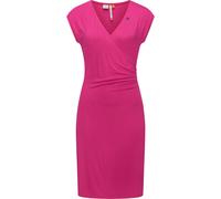 Etuikleid RAGWEAR "Crupi", Damen, Gr. XXL (44), Normalgrößen, pink (magenta), Material: 95% Viskose, 5% Elasthan, Basic, figurbetont ca. Mitte Knie, tiefer V-Ausschnitt, Ärmel ohne Ärmelschlitz normal