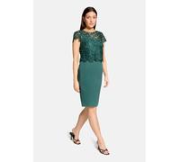 Etuikleid VERA MONT "Damen mit Spitze", Damen, Gr. 36, Normalgrößen, schwarz emerald, Obermaterial: 95% Polyester, 5% Elasthan. Futter: 100% Polyester, figurbetont kurz, Rundhals, Kleider Etuikleid (9