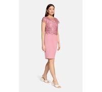 Etuikleid VERA MONT "Damen mit Spitze", Damen, Gr. 36, Normalgrößen, rosa (vintage blossom), Stoff, Obermaterial: 95% Polyester, 5% Elasthan. Futter: 100% Polyester, figurbetont kurz, Rundhals, Kleide