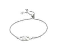 EUEAVAN Trendy Evil Eye Charm-Armband niedlich hohl zart verstellbar Armreif Kette Edelstahl Schmuck Accessoires Geschenk Mädchen Frauen Teenager, Ohne Edelstein.