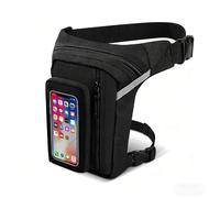 EUFANCE Taktische Gürteltasche Beintasche Motorrad Oberschenkel Radfahren Reisen Trekking Airsoft Sport Taktische Gürteltasche Halter (schwarz)