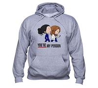 EUGINE DREAM You Are My Person Meredith Grey Cristina Yang Greys Anatomy Tv Series Unisex Kapuzenpullover Grau M