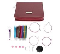 Eujgoov 9 Paar Rundstricknadeln, Austauschbare Edelstahlnadeln für Alle Strickprojekte