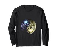 Eule Yin Yang Langarmshirt