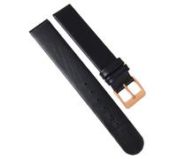 Eulit Kalb Uhrenarmband schwarz Nubukleder XL Länge gleichlaufend