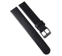 Eulit Kalb Uhrenarmband schwarz Nubukleder XL Länge gleichlaufend
