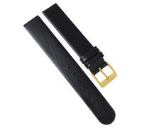 Eulit Kalb Uhrenarmband schwarz Nubukleder XL Länge gleichlaufend