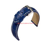 Eulit Kalbleder mit Krokoprägung Guinea Chrono "24mm" E606013624551