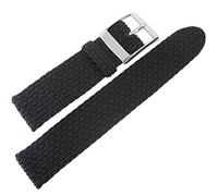 Eulit Palma Pacific Uhrenarmband Perlon, 18 mm, Schwarz