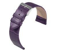 Eulit Rainbow Uhrenarmband Kalbsleder Lila Krokoprägung rembordiert