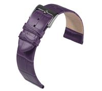 Eulit Rainbow Uhrenarmband Kalbsleder lila Krokoprägung rembordiert