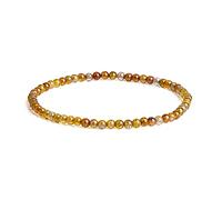 EUMENIDES Damen Stein Fußkettchen，Tigerauge Fußkettchen, Turmalin, Obsidian Fußkettchen,Achat Fußkettchen, 9,45 Zoll，6 MM/4 MM, (Braunes Drachen-Fußkettchen，4MM)