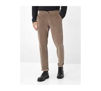 EUREX BY BRAX Flat Front Cord Hose Thilo taupe Taupe 52