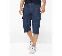 Bermudas EUREX BY BRAX "Style BILL", Herren, Gr. 60, Normalgrößen, blau (dunkelblau), Denim/Jeans, 98% Baumwolle, 2% Elasthan, Hosen Bermudas (35427738-60) dunkelblau