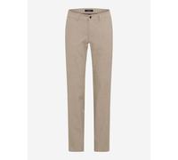 EUREX by BRAX Herren Stoffhose Beige ? Stretch Chino Hose mit Strukturmuster ? Bequeme Business & Freizeit Hose 33/U