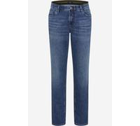 5-Pocket-Jeans EUREX BY BRAX "Style LUKE", Herren, Gr. 50, Normalgrößen, blau (dunkelblau), Denim/Jeans, 94% Baumwolle, 4% Elastomultiester, 2% Elasthan, Jeans 5-Pocket-Jeans (90861027-50) dunkelblau