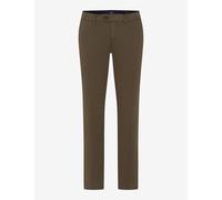 Chinohose EUREX BY BRAX "Style JIM", Herren, Gr. 56, Normalgrößen, braun (olivgrün), Web, 98% Baumwolle, 2% Elasthan, Hosen Chinohose (55022610-56) olivgrün