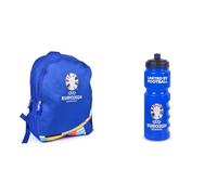 Euro 2024 Bundle - Large Backpack and 750 ml Plastic Bottle, Officially Licensed By Hy-Pro, Euro 2024 Merchandise