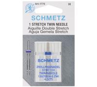 Euro-Notions Stretch Twin Maschine Needle-Size 4.0/75 1/Pkg, andere, Mehrfarbig