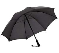 Euroschirm Stockregenschirm Swing – Ø 97 cm, schwarz, geringes Gewicht, Bezug 100% Polyamid