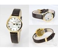 Eurochron Marquis Damen Funk Armbanduhr (Junghans-Werk) Funkuhr, Farbe Gold - 964.4705